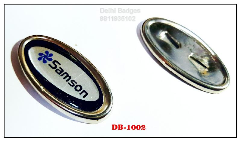 Oval Shape Metal Badge for Bags