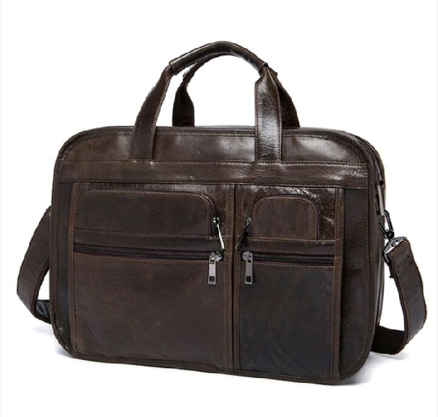 Ganuine Office leather briefcase bag men\'s