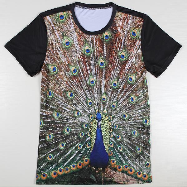 Mens Embroidered Round Neck T-Shirts