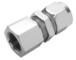 Stainless Steel Bulkhead Female Connector, for Hydraulic Pipe