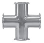 Polished Stainless Steel Sanitary Crosses, for Commercial, Industrial, Color : Silver