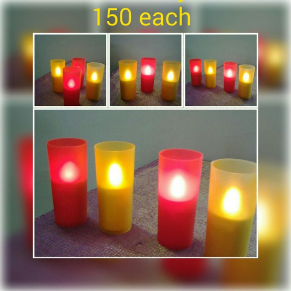 Plastic Battery Operated Candle, Color : multicolor