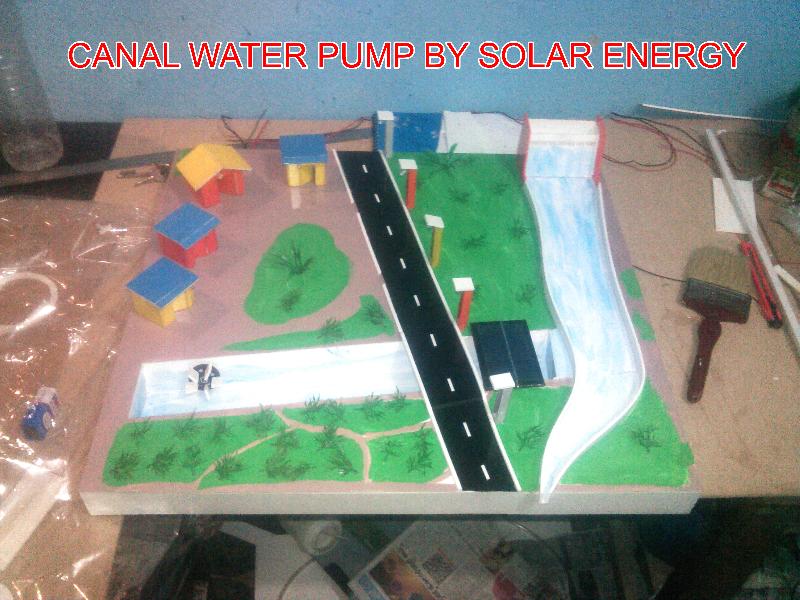 Solar Energy Canal Water Pump Model
