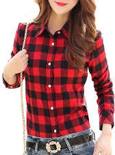 Cotton Checkered Ladies Shirts, Feature : Skin Friendly