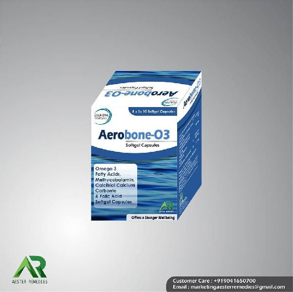 Natural AEROBONE O3 softgel capsule, Shelf Life : 2 Year
