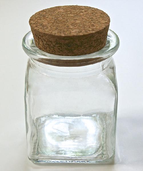 Clear Glass Jar with Cork