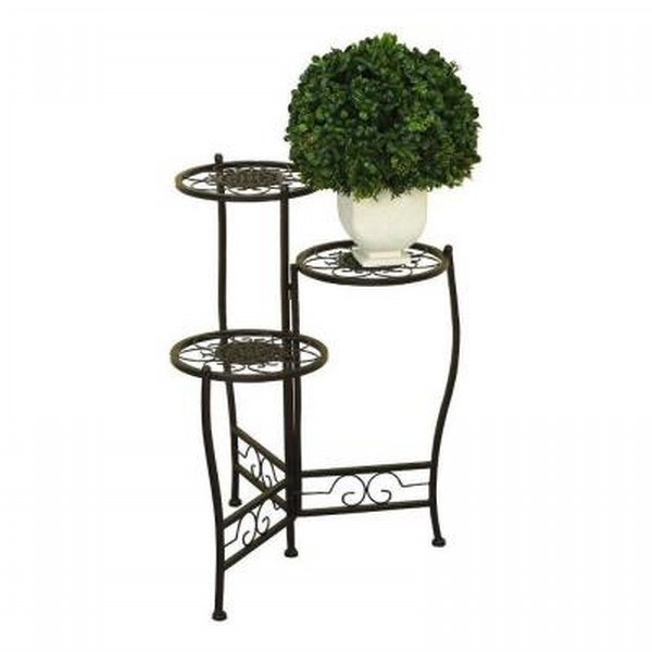 Classic Scroll Style Iron Plant Stand