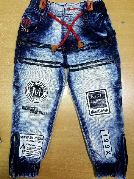 Printed 2075 Denim Jeans, Gender : Boys, Girls