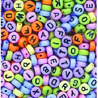 alphabet beads