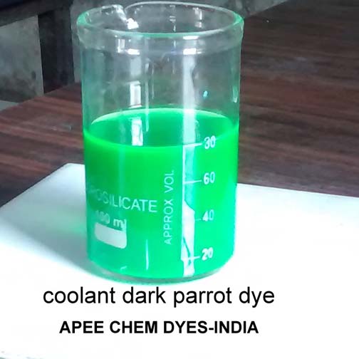 Coolant Green dye
