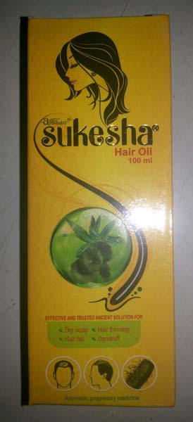 Sukesha Hair Oil, for Anti Dandruff, Packaging Type : Plastic Bottle