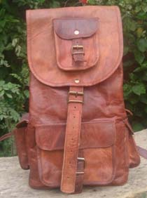 leather backpack