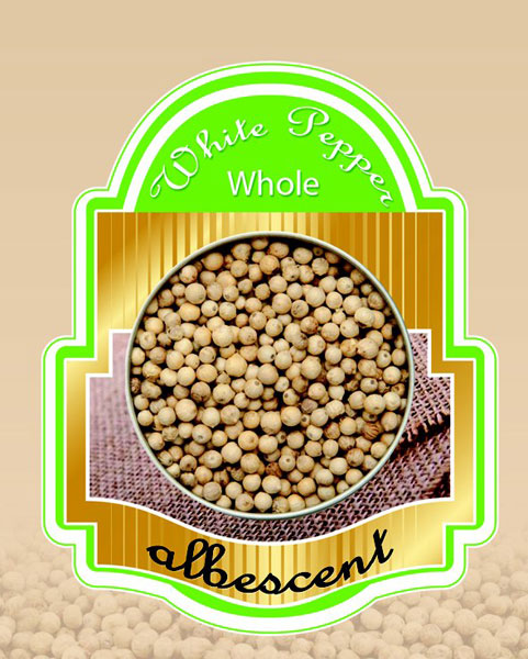 Certified Organic Whole White Pepper