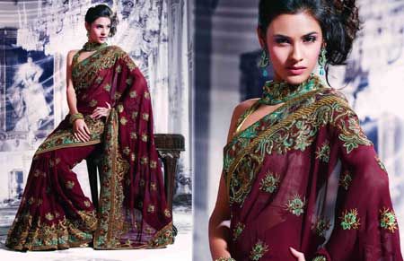 Designer Saree Item Code : 12080