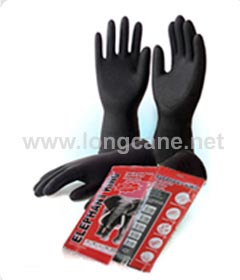 Elephant King Black Industrial Rubber Gloves
