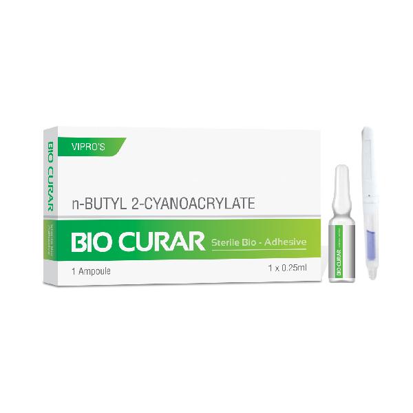 Bio Curar Sterile Bio-Adhesive (n-BUTYL 2-CYANOACRYLATE) Ampoule