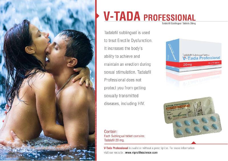 V-Tada Professional Tablet - Tadalafil