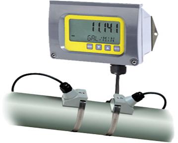 Clamp on ultrasonic flow meter