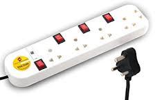 Spike Guard 5 Way indivi Switch With Indian Socket