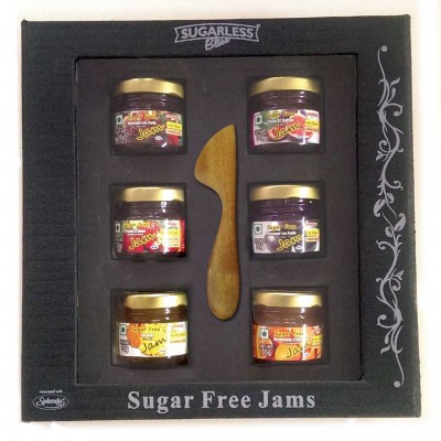 Sugar Free Mini Jams -Gift Box BLACK