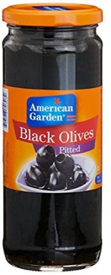 450gm American Garden Olives Black Pitted