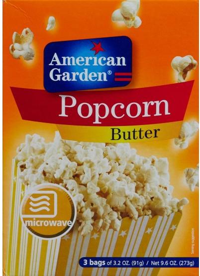 273gm American Garden Popcorn Butter