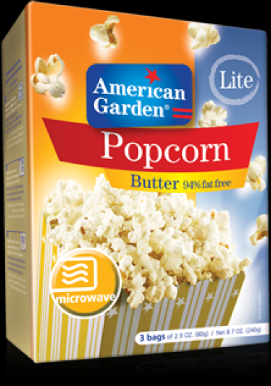 240gm American Garden Popcorn Butter Lite