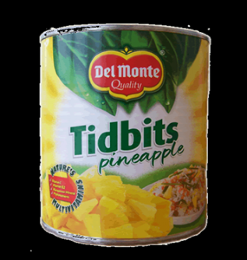 Delmonte Pineapple Tidbits 836gm