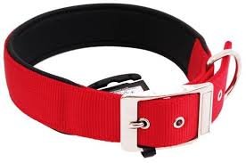 Red JUST DOGS 4 Single Thick Collar