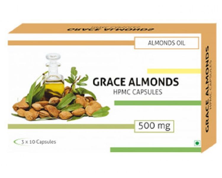 500Mg Grace Almonds Almond Oil Capsules