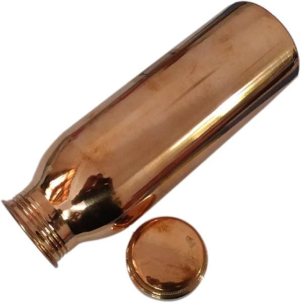 COPPER BOTTLE WITH PLAIN CAP.