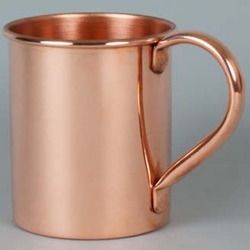 COPPER PLAIN SHINE BEER MUG.
