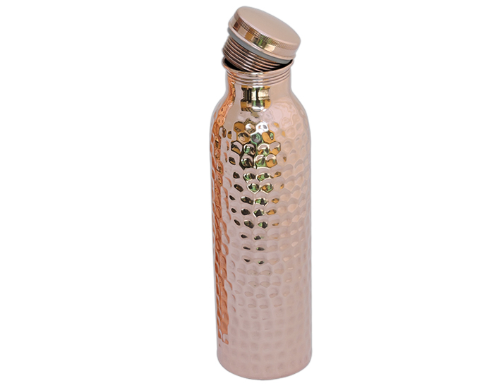 Copper water storage bottle With Hammerd., for Drinkware, Certification : FDA
