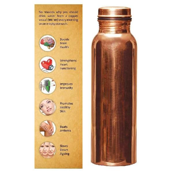 Good Health Benefit Copper Water Bottle.