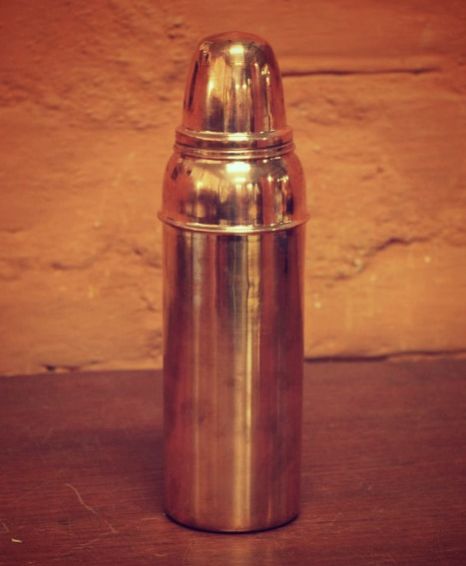 Handicraft Copper Bottle With Metal Cap Plain Bottle