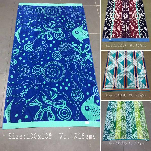 Jacquard beach towels