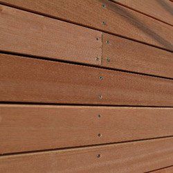 Dark Red Meranti Wooden Claddings