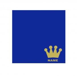 Crown Blue Personalised Cushion
