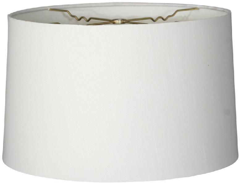 Off White Cotton Fabric Cylinder Lamp shade in E- 26 for Table Lamp