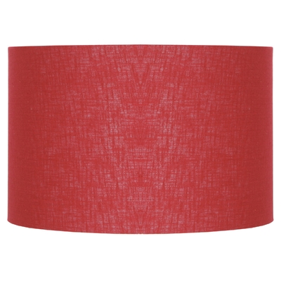 Red Colour Nice Cotton Fabric Hardback Cylinder Lamp Shade