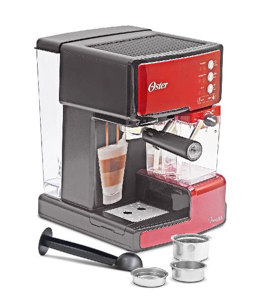 Red Oster Prima CappuccinoEspressoLatte Coffee Maker Manufacturer in