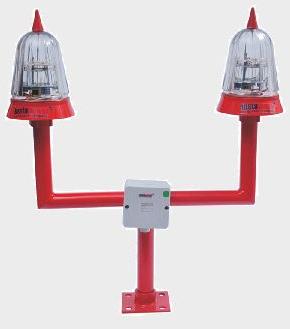 Low Intensity Twin Aviation Obstruction Light, Feature : Patented design, Die-cast aluminium body