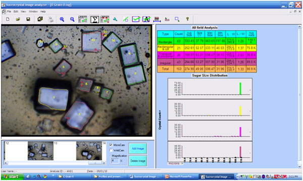 Sucrocrystal Image Analyser
