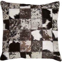 Patchwork Leather Cushion Covers
