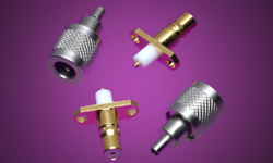 QMA RF Connectors, Feature : Spacing-saving vertical mating, For quick easy installation