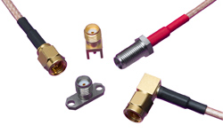 SMA RF Connectors, Feature : Subminiature design, Threaded coupling