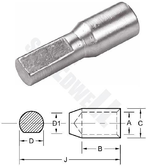 HEAVY DUTY CABLE LUGS - WIRE PIN TYPE
