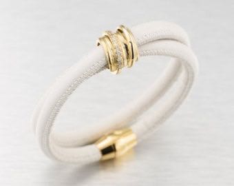 White Leather Cord