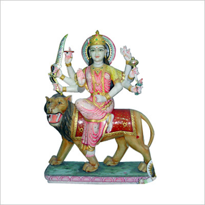 Marble Durga Mata Statue