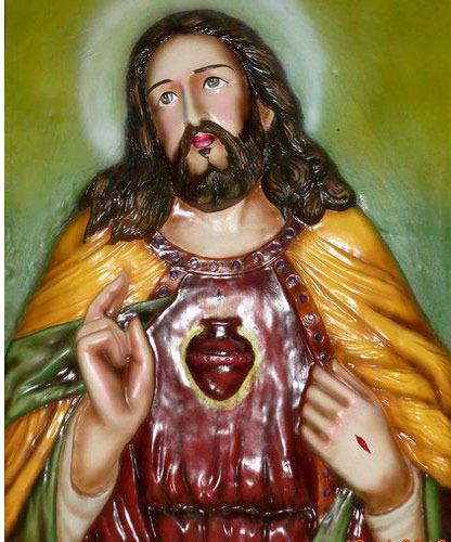 Fiberglass Jesus Mural